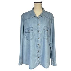 Eloquii Denim Inspired Shirt